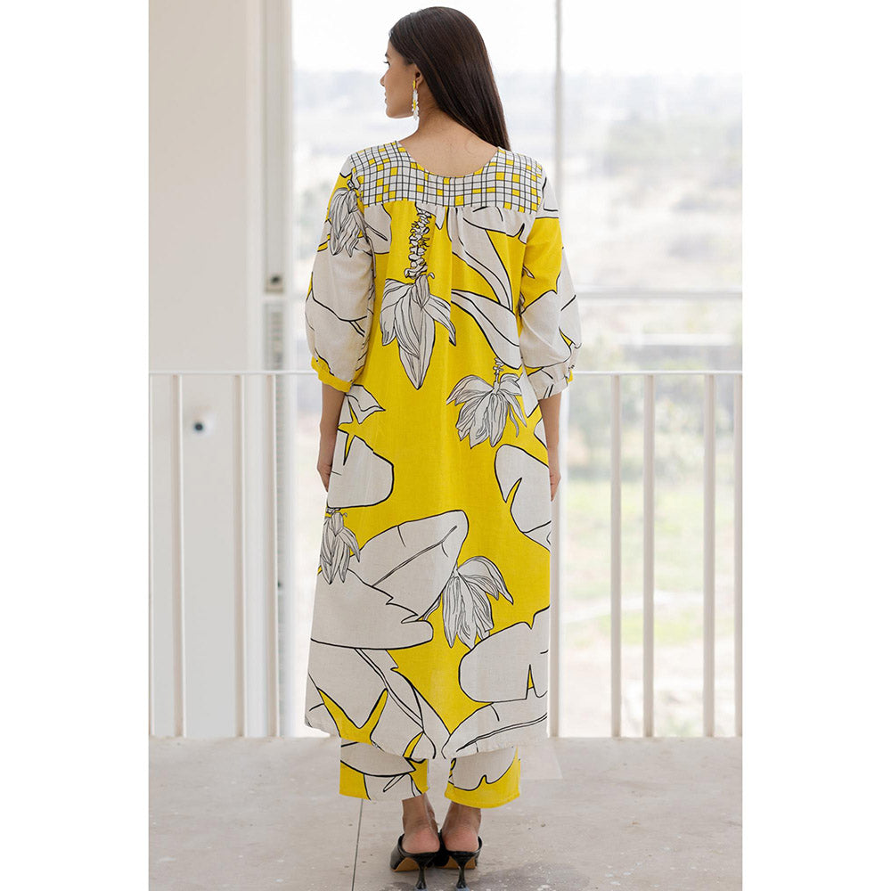 Silai Studio Plantain Orchard Button Down Kurta