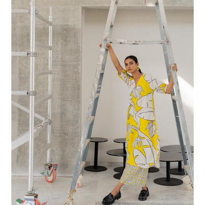 Silai Studio Plantain Orchard Kurta