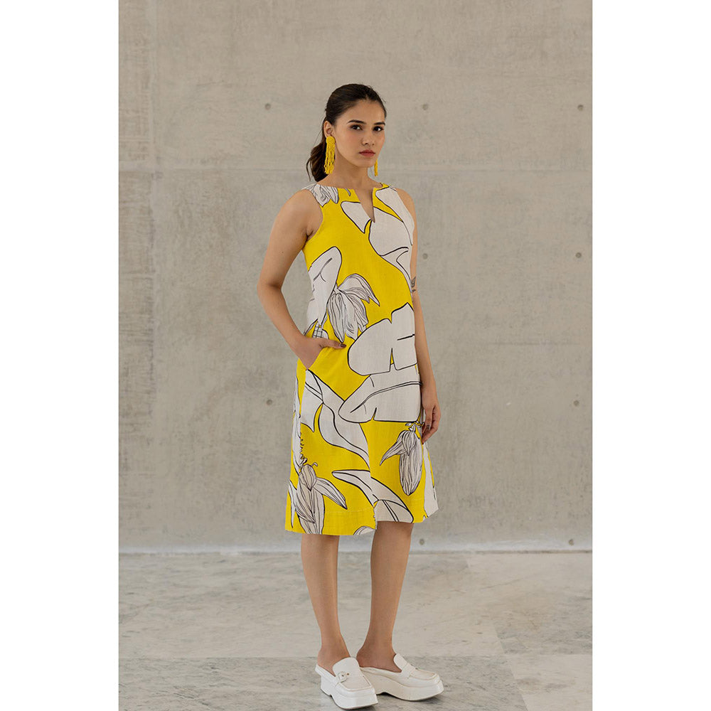 Silai Studio Plantain Orchard Dress