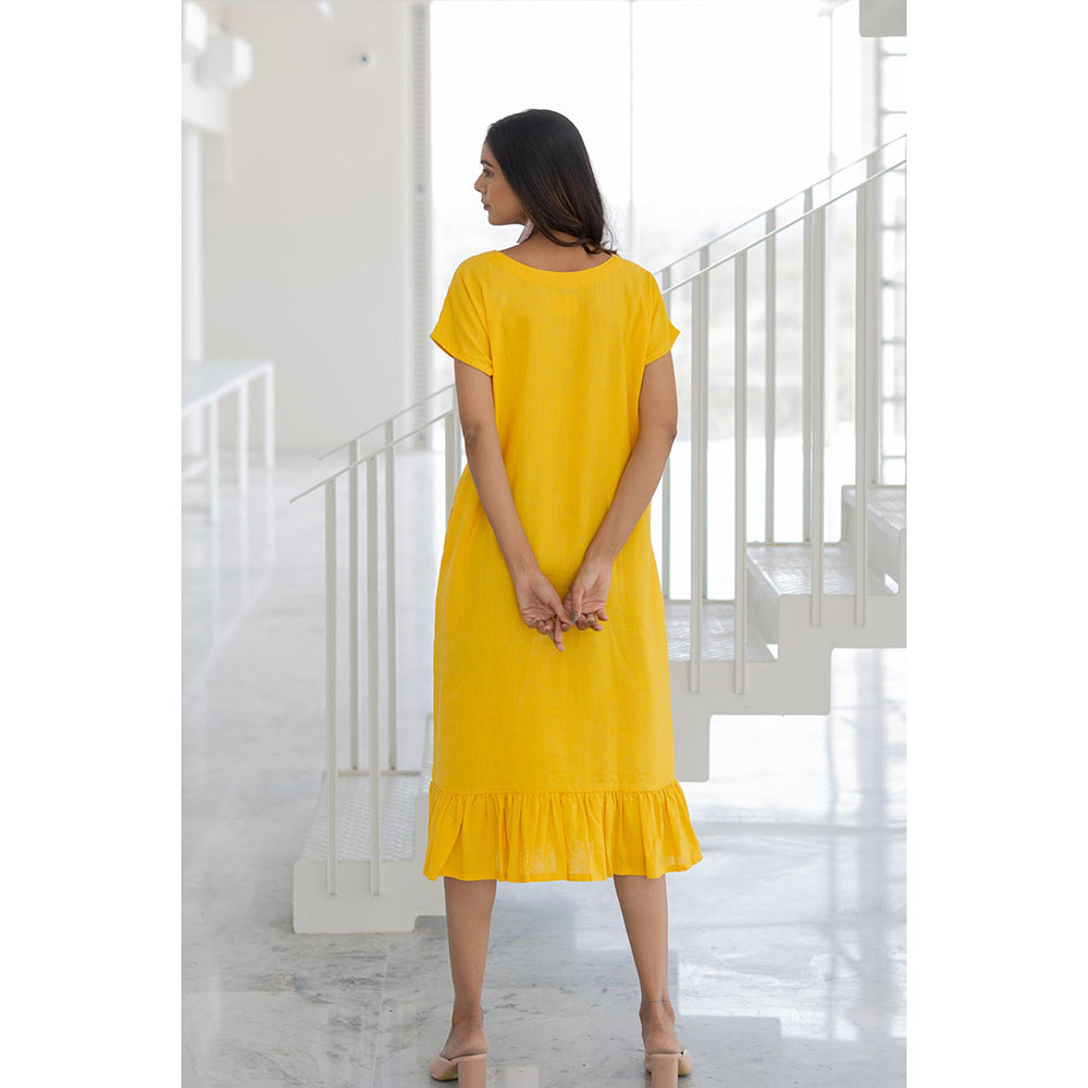 Silai Studio Lemons and Candies Stripes Jacket and Dress (Set of 2)