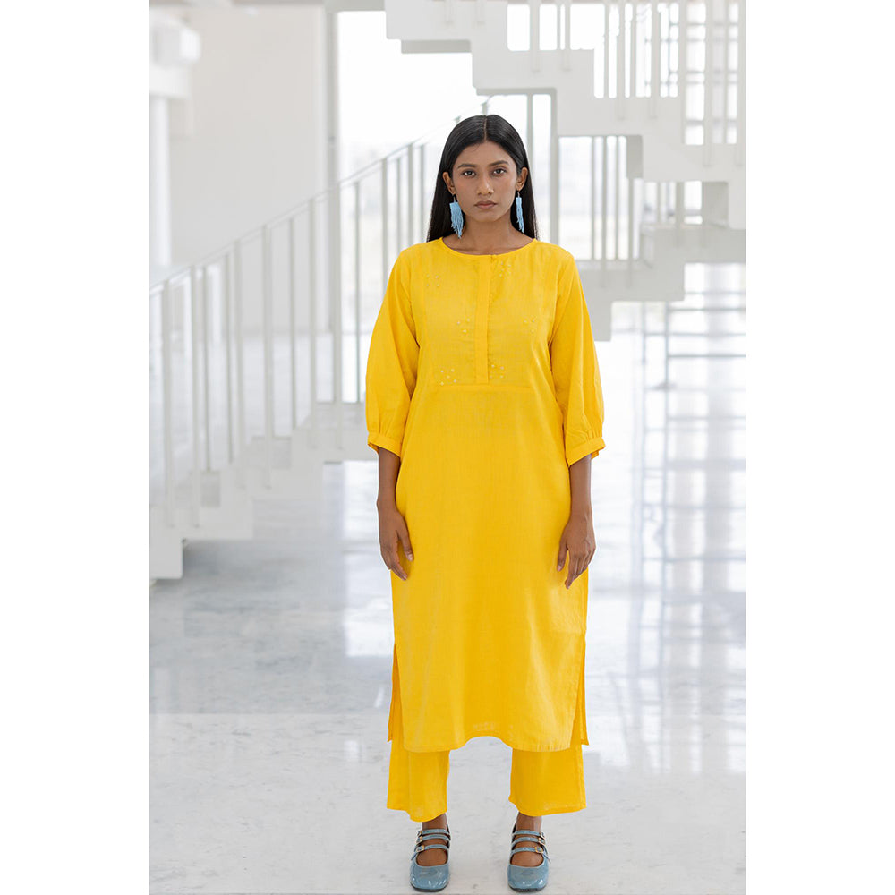 Silai Studio Sunflower Yellow Kurta