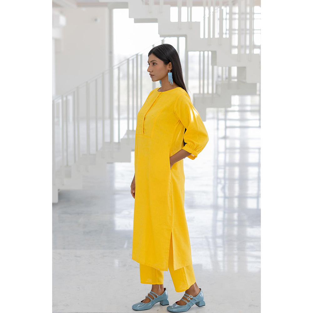 Silai Studio Sunflower Yellow Kurta
