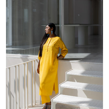 Silai Studio Sunflower Yellow Kurta
