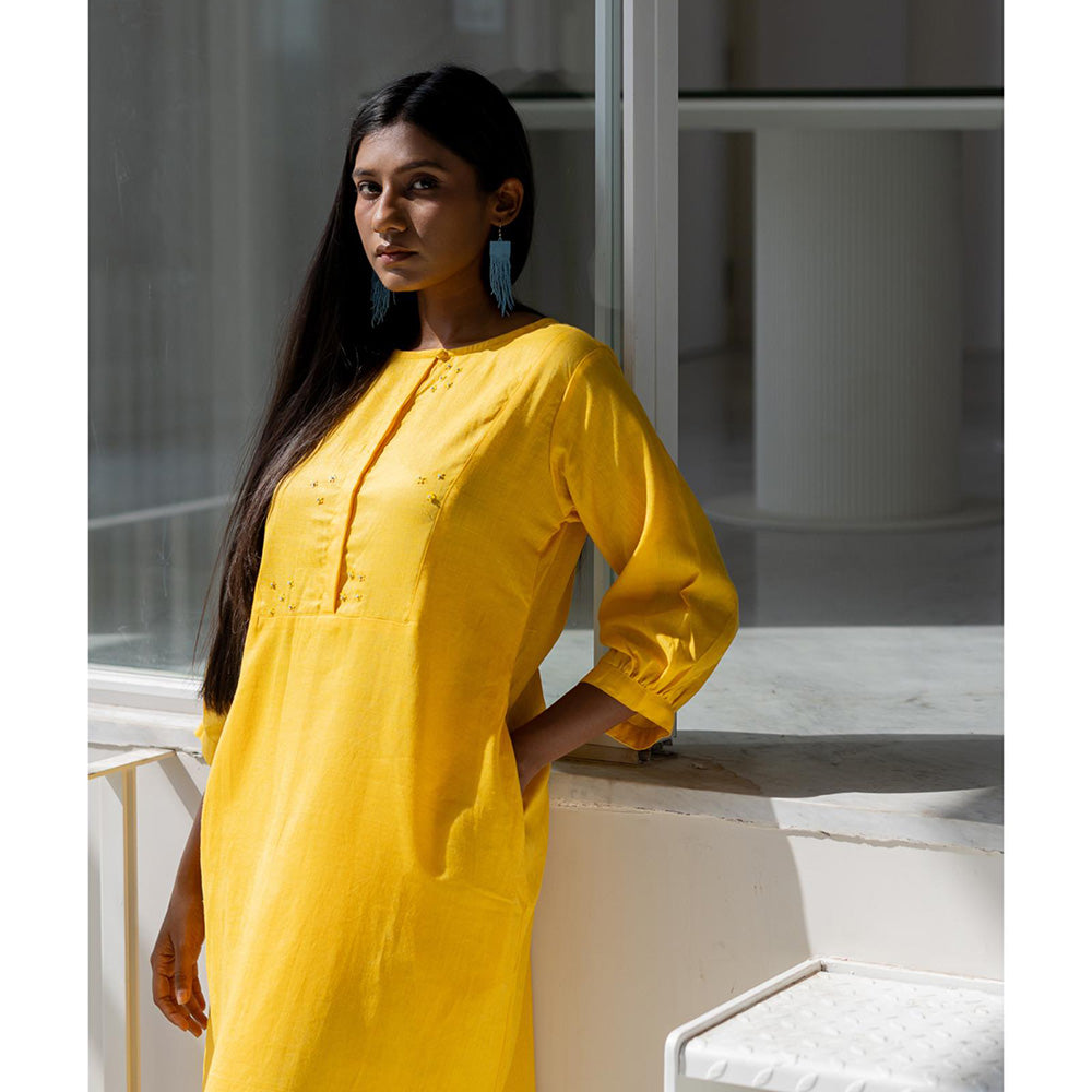 Silai Studio Sunflower Yellow Kurta