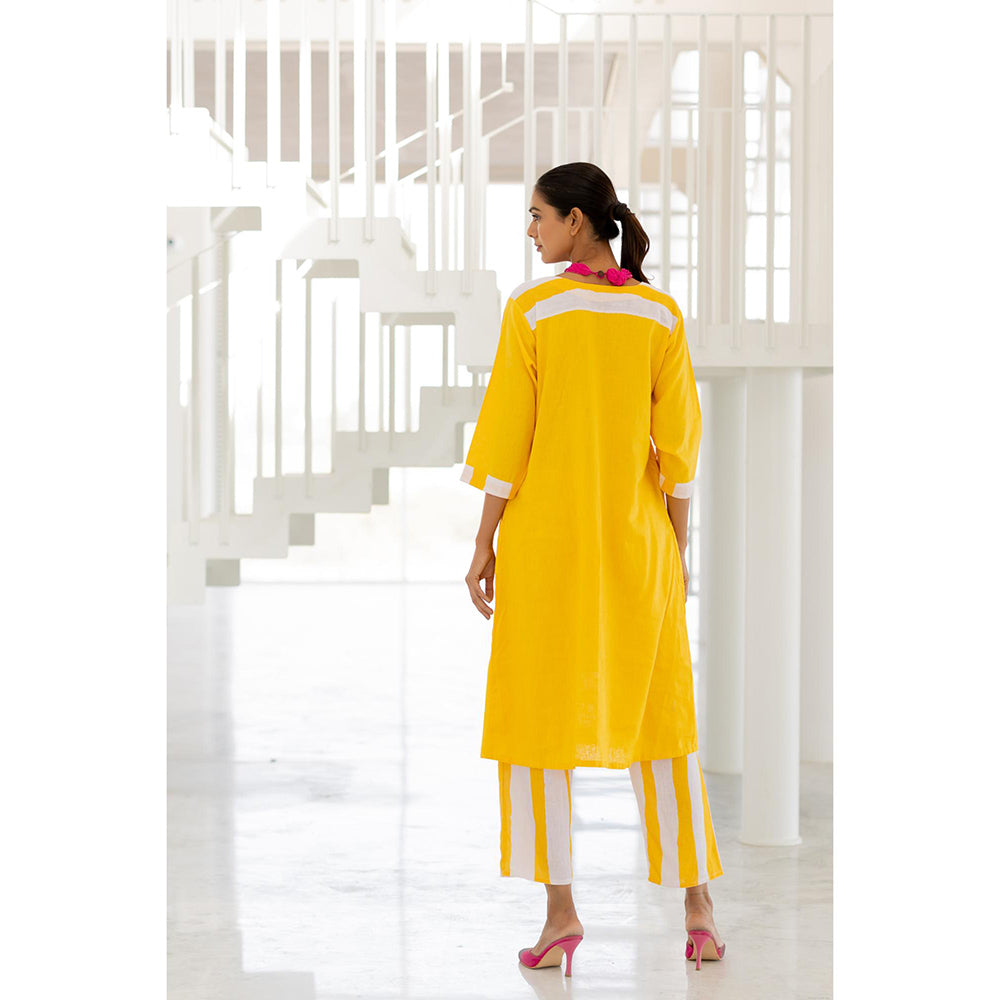 Silai Studio Lemons and Candies Panelled Kurta