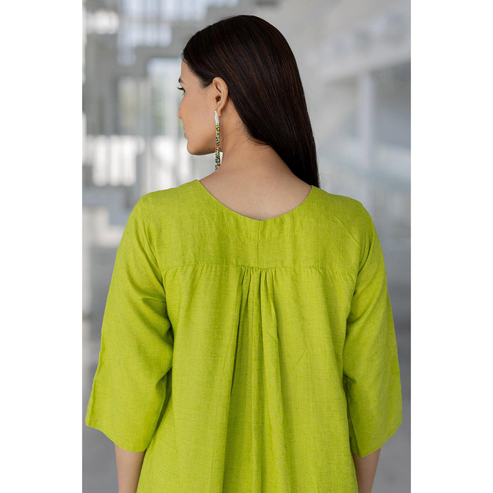 Silai Studio Avocado Green Kurta
