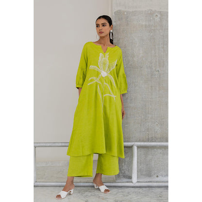 Silai Studio Matcha Bloom Kurta