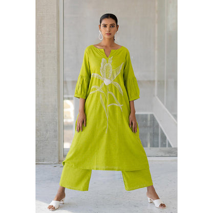 Silai Studio Matcha Bloom Kurta