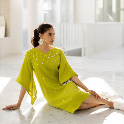 Silai Studio Matcha Green Dress