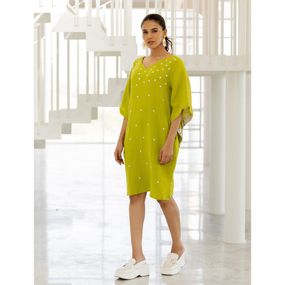 Silai Studio Matcha Green Dress