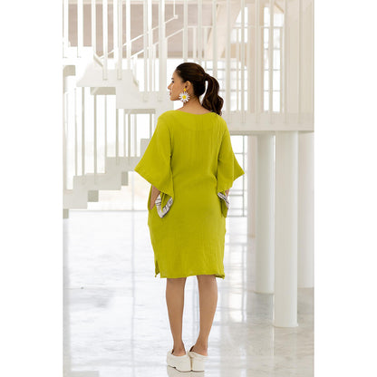 Silai Studio Matcha Green Dress