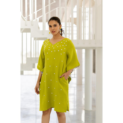 Silai Studio Matcha Green Dress