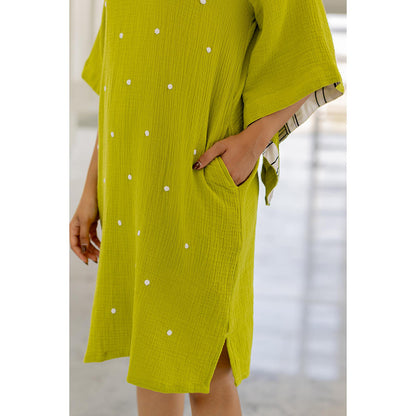 Silai Studio Matcha Green Dress