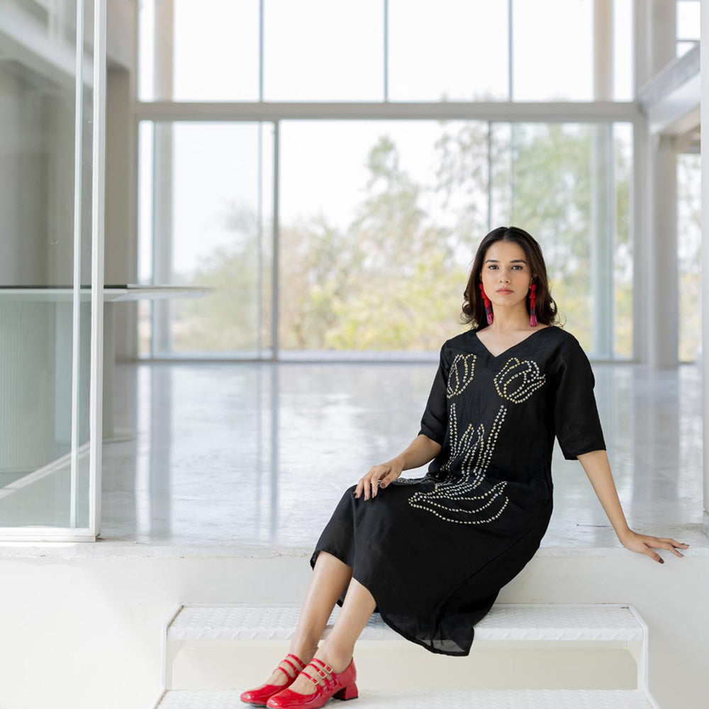Silai Studio Shadow Tulips Dress