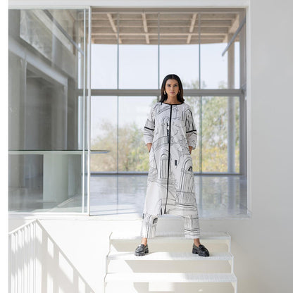 Silai Studio Arches and Avenues Kurta and Pant (Set of 2)