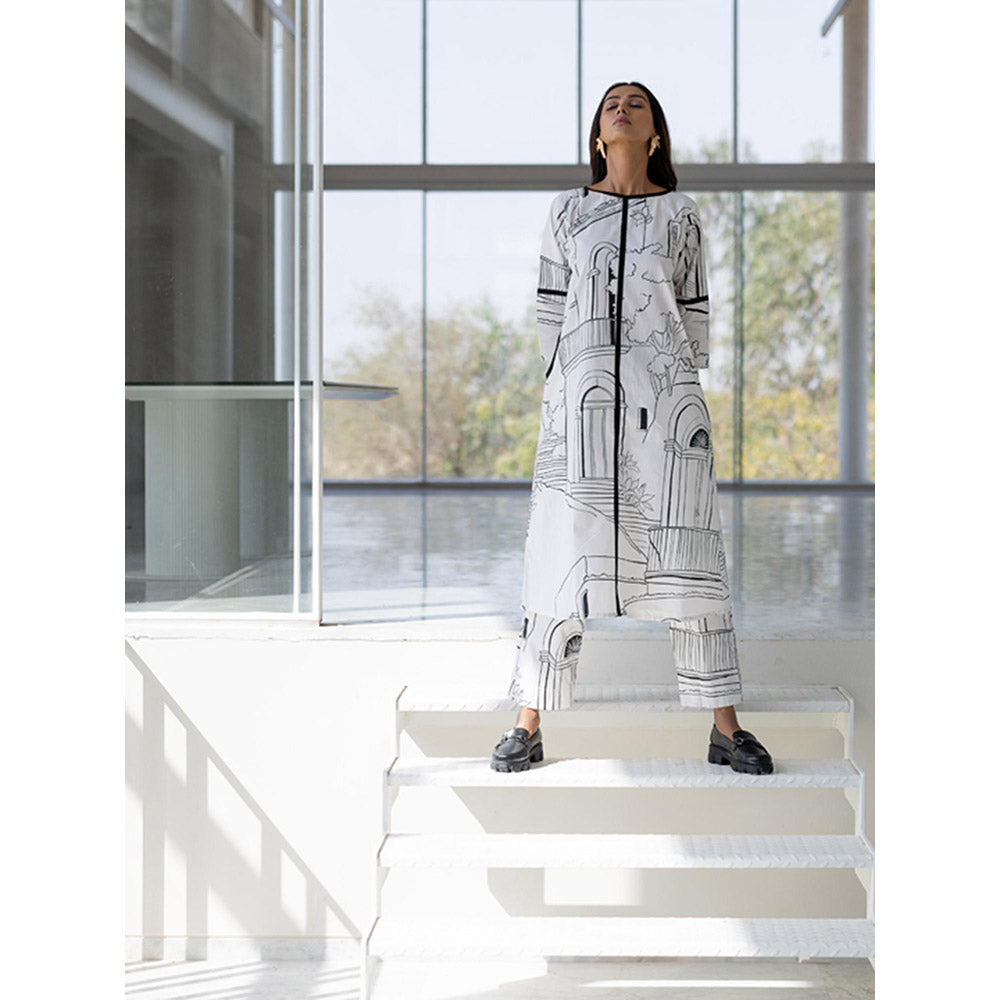 Silai Studio Arches and Avenues Kurta and Pant (Set of 2)