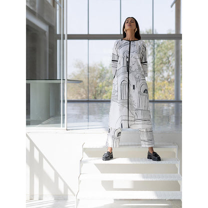 Silai Studio Arches and Avenues Kurta and Pant (Set of 2)