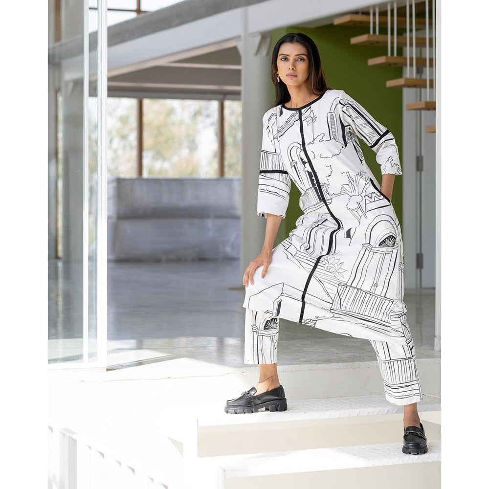 Silai Studio Arches and Avenues Kurta and Pant (Set of 2)
