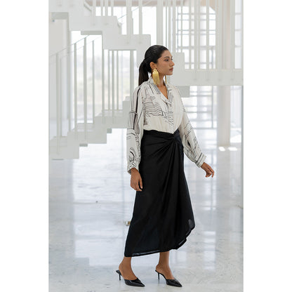 Silai Studio Arched Doorways Shirt with Slip (Set of 2)