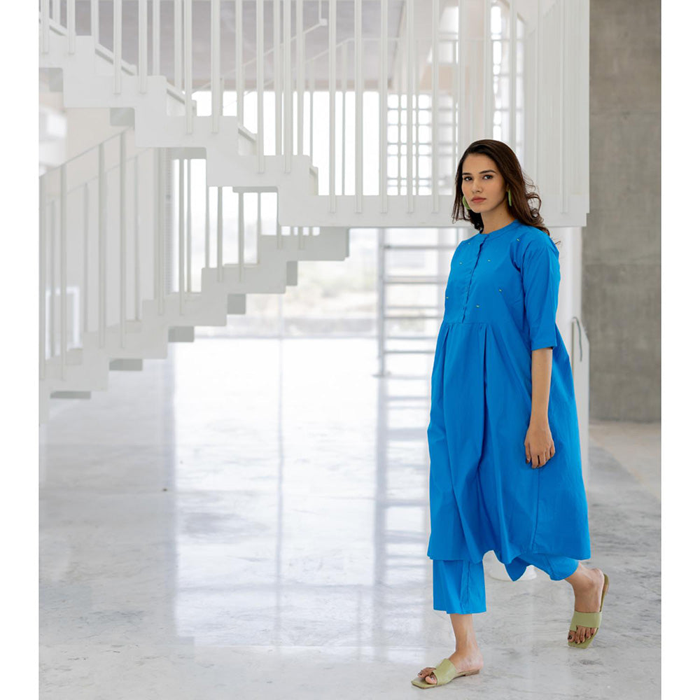 Silai Studio Azure Horizon Tunic Co-Ord (Set of 2)