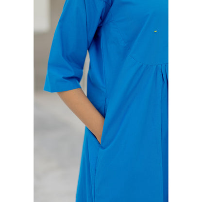 Silai Studio Azure Horizon Tunic Co-Ord (Set of 2)