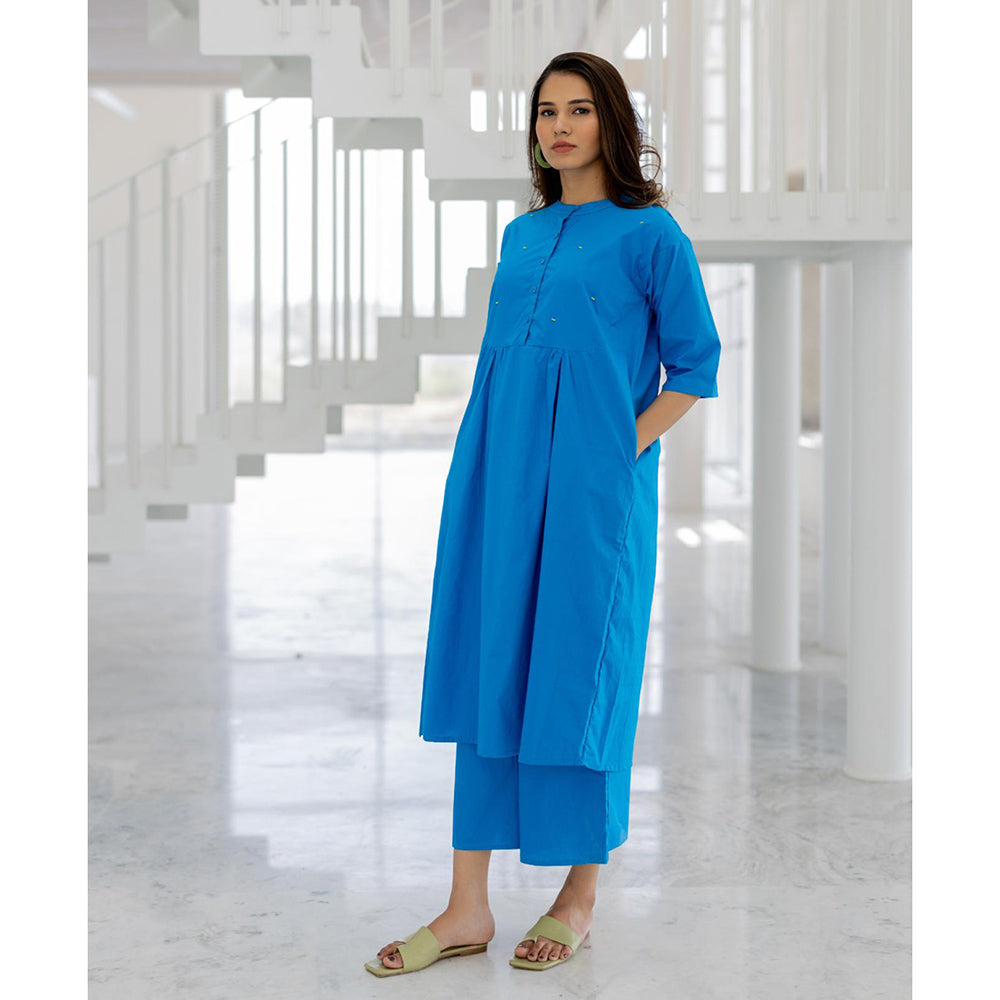 Silai Studio Azure Horizon Tunic Co-Ord (Set of 2)