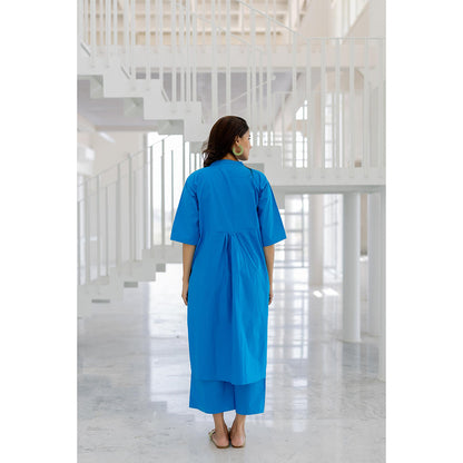 Silai Studio Azure Horizon Tunic Co-Ord (Set of 2)