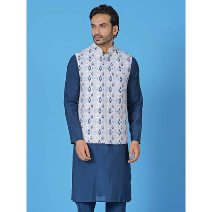 Simaaya White Premium Quality Silk Made Nehru Jackets
