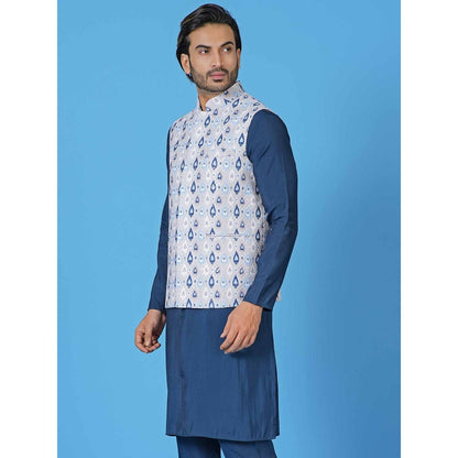 Simaaya White Premium Quality Silk Made Nehru Jackets