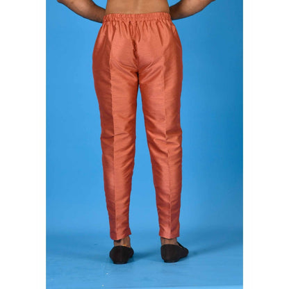 Simaaya Rust Premium Quality Silk Made Pyjamas