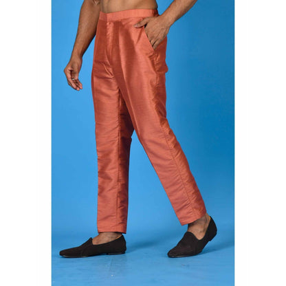 Simaaya Rust Premium Quality Silk Made Pyjamas