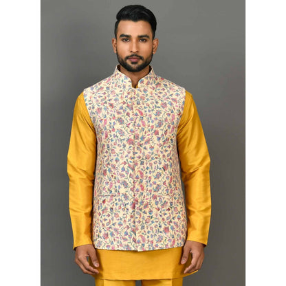 Simaaya Multi-Colour Premium Quality Silk Made Nehru Jacket