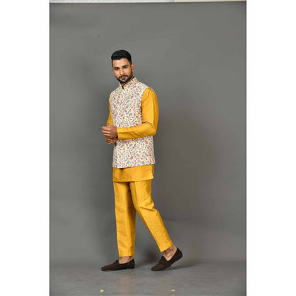 Simaaya Multi-Colour Premium Quality Silk Made Nehru Jacket