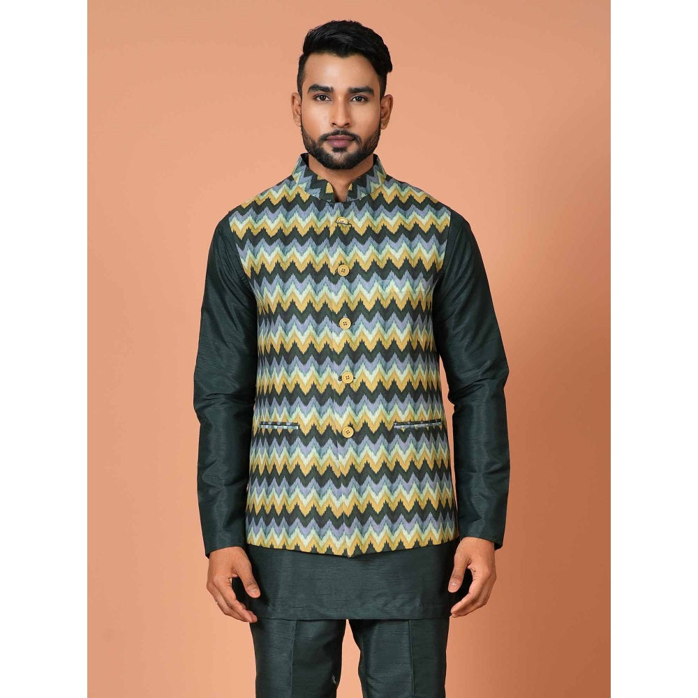 Simaaya Multi-Colour Premium Quality Cotton Blend Made Nehru Jacket
