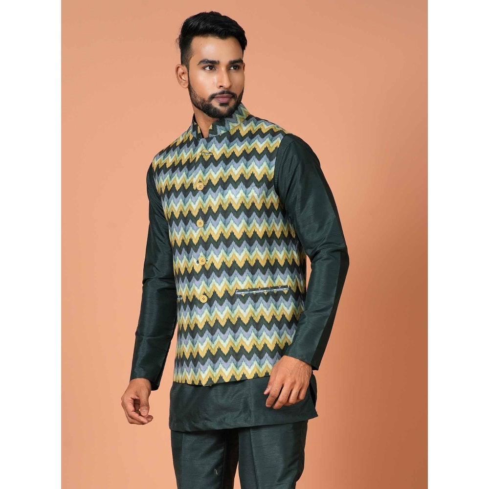 Simaaya Multi-Colour Premium Quality Cotton Blend Made Nehru Jacket