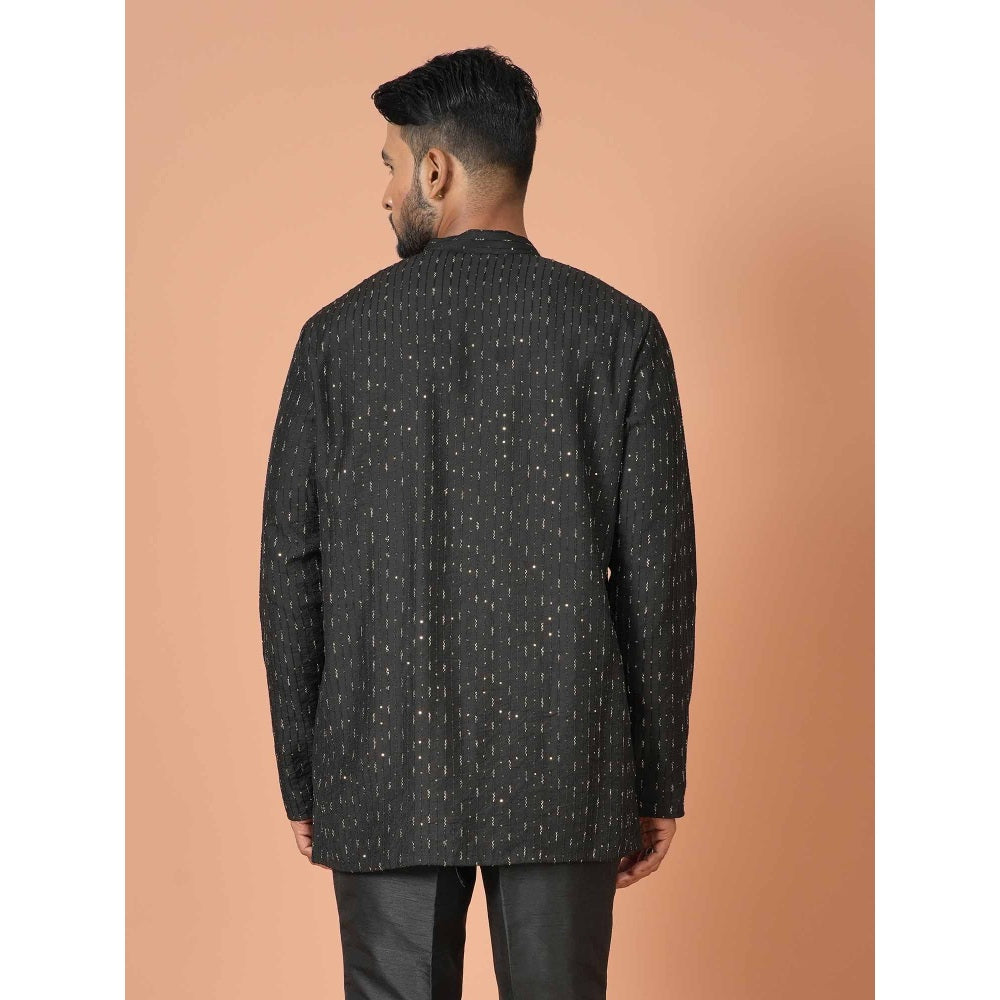 Simaaya Black Premium Quality Cotton Made Short Kurta
