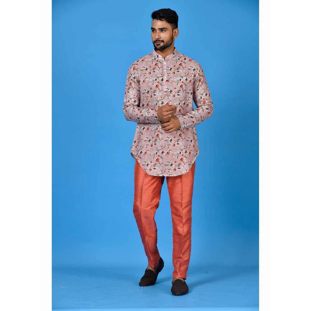 Simaaya Lavender Premium Quality Silk Made Short Kurta