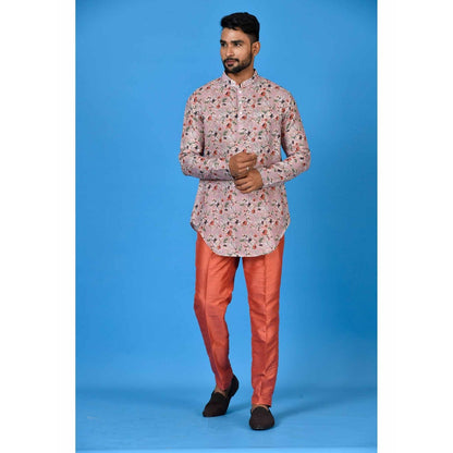 Simaaya Lavender Premium Quality Silk Made Short Kurta