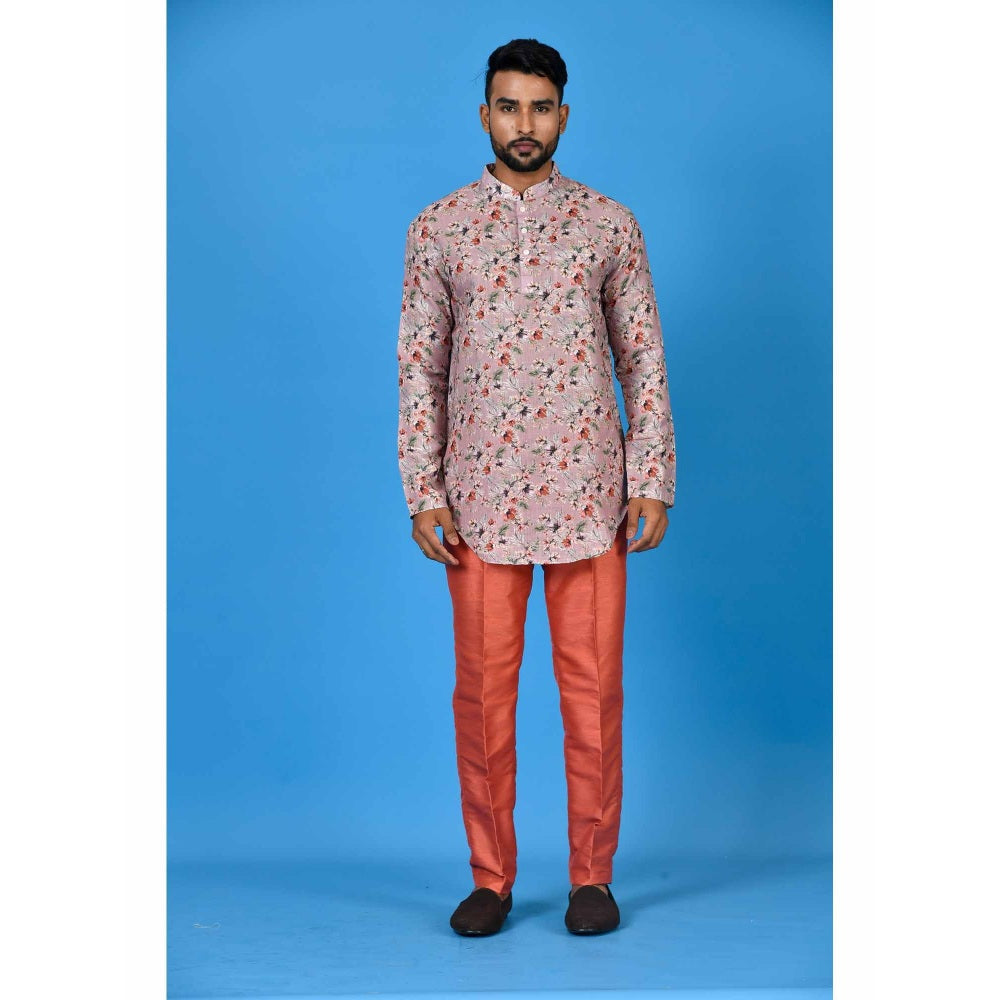 Simaaya Lavender Premium Quality Silk Made Short Kurta