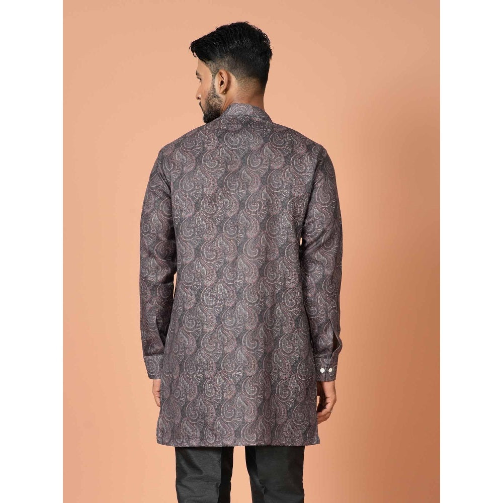 Simaaya Black Premium Quality Cotton Made Short Kurta
