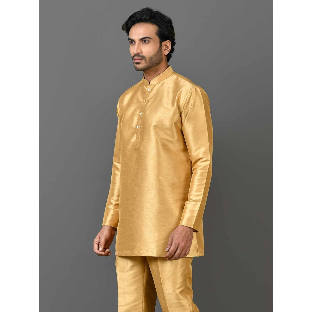 Simaaya Gold Premium Quality Silk Made Short Kurta