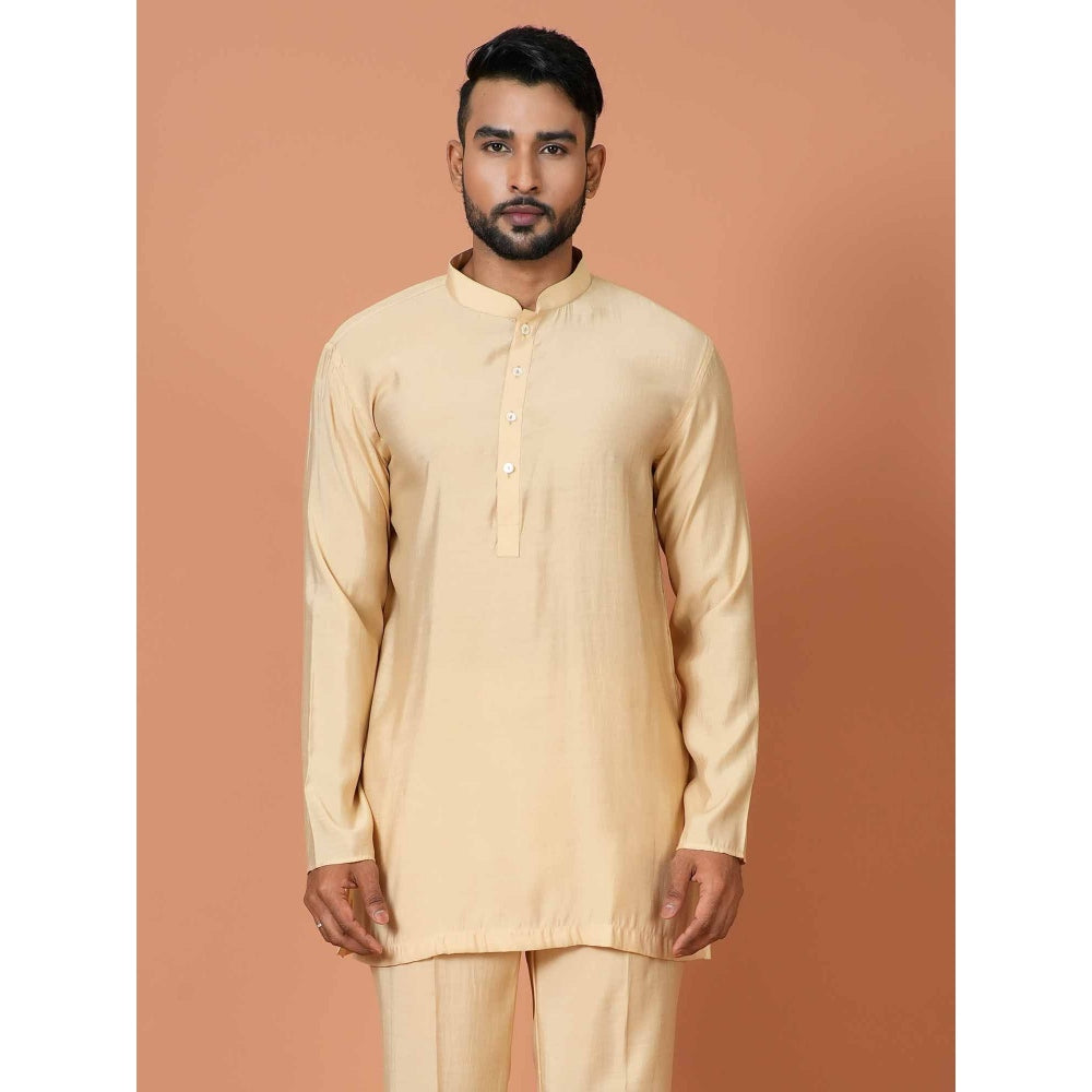 Simaaya Cream Premium Quality Cotton Made Short Kurta
