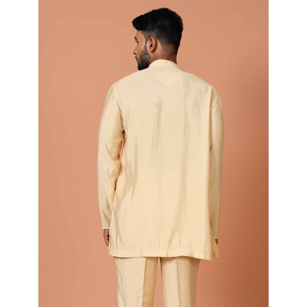 Simaaya Cream Premium Quality Cotton Made Short Kurta