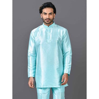 Simaaya Blue Premium Quality Silk Made Short Kurta