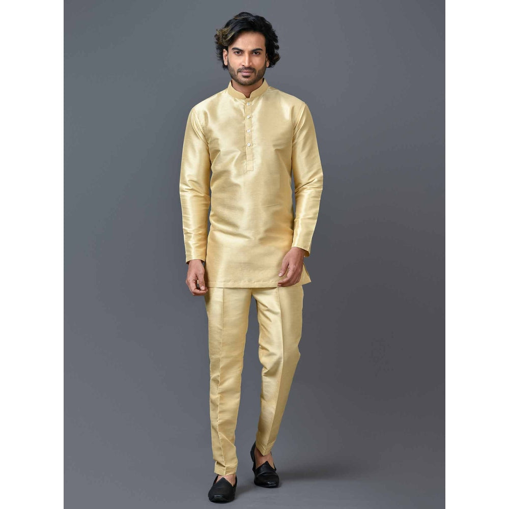 Simaaya Gold Premium Quality Silk Made Short Kurta