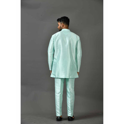 Simaaya Blue Premium Quality Silk Made Short Kurta