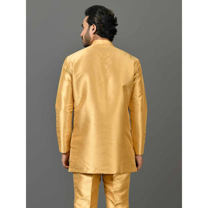 Simaaya Gold Premium Quality Silk Made Short Kurta