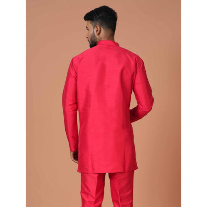 Simaaya Pink Premium Quality Silk Made Short Kurta