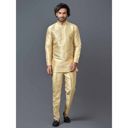 Simaaya Cream Premium Quality Silk Made Short Kurta