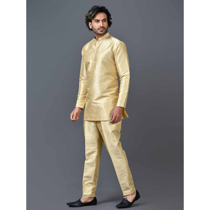 Simaaya Cream Premium Quality Silk Made Short Kurta